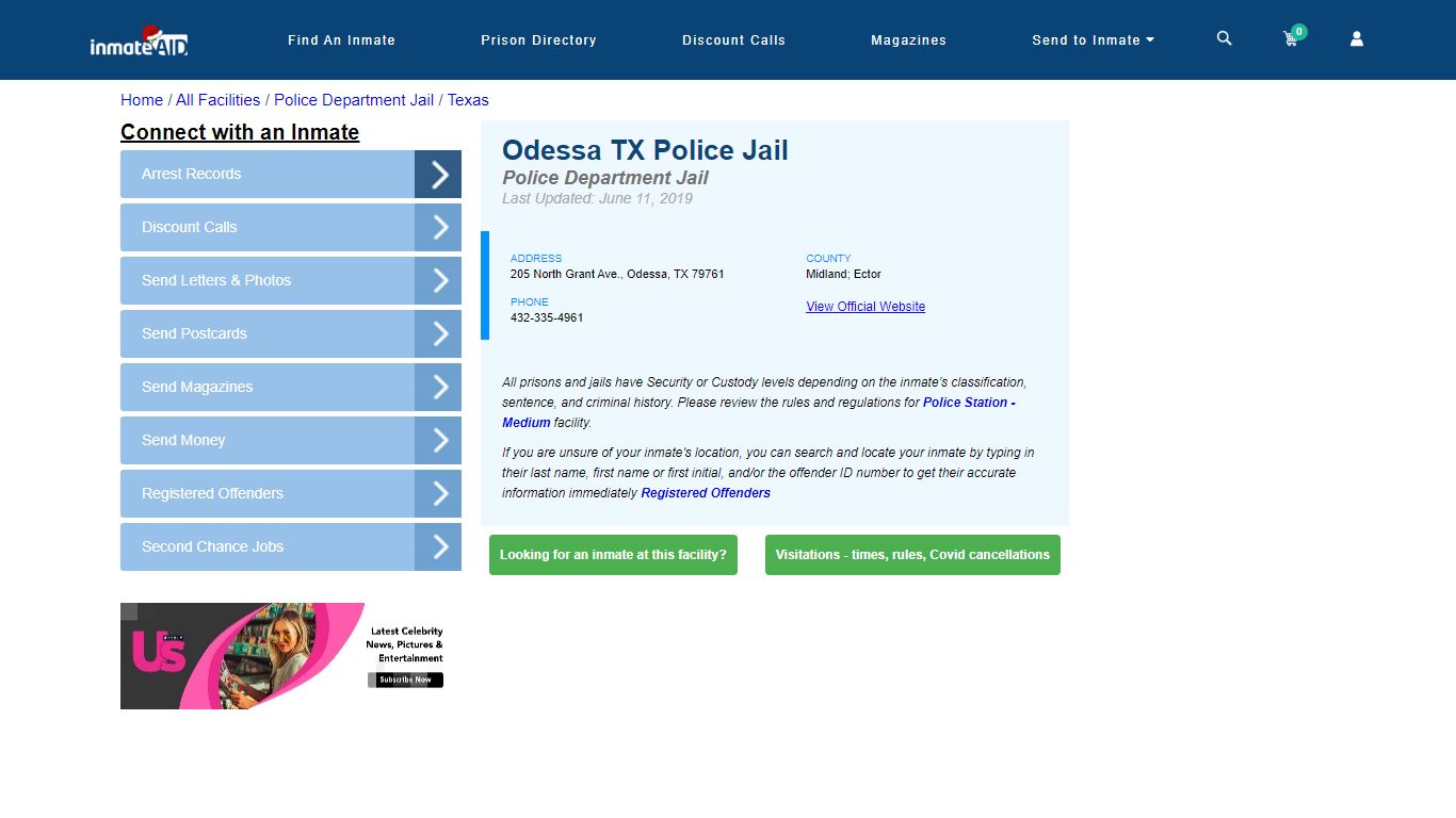 Odessa TX Police Jail & Inmate Search - Odessa, TX